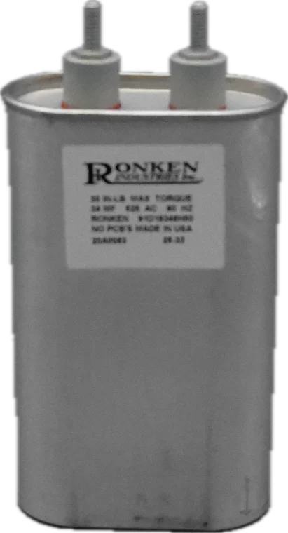 Capacitor, 34µF, 525V, 1/4-20 Terminals