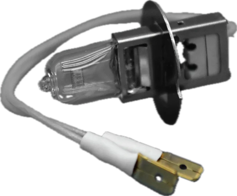 Quartz Lamp, 100W, 6.6A, PK30D Male Leads